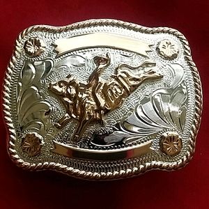 Cowboy belt buckle